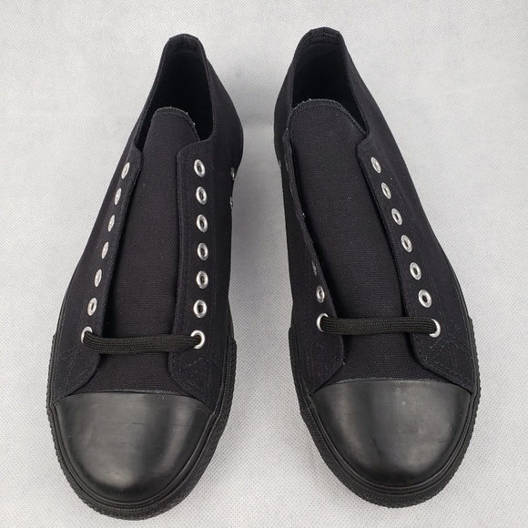 Demonia DEVIANT Gothic Black Canvas Unisex Shoes - Picture 7 of 7